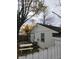 Back of house with deck and picnic table at 5473 E 19Th St, Indianapolis, IN 46218