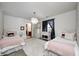 Lovely bedroom with twin beds and a stylish rug at 7425 Cherryhill Dr, Indianapolis, IN 46254