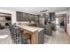 Eat-in kitchen with breakfast bar and ample cabinet space at 7425 Cherryhill Dr, Indianapolis, IN 46254