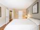 Spacious bedroom with hardwood floors, natural light, and closet at 7629 Farm View W Cir, Indianapolis, IN 46256