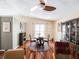 Bright dining area with hardwood floors and contemporary furnishings at 7629 Farm View W Cir, Indianapolis, IN 46256