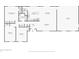 Floor plan showing a 3-bedroom, 2-bathroom house at 901 N 700 W, Greenfield, IN 46140