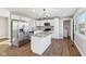 Modern kitchen with stainless steel appliances and granite countertops at 901 N 700 W, Greenfield, IN 46140