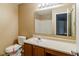 Bathroom with vanity, toilet, and shower at 2716 Redland Ln, Indianapolis, IN 46217