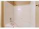 Clean bathroom with a bathtub and shower at 2716 Redland Ln, Indianapolis, IN 46217