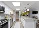 Updated kitchen featuring granite countertops and stainless steel appliances at 4000 N Meridian St # 3A, Indianapolis, IN 46208