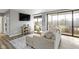 Living room with sectional sofa and access to balcony at 4000 N Meridian St # 3A, Indianapolis, IN 46208