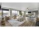 Spacious living room with sectional sofa and city view at 4000 N Meridian St # 3A, Indianapolis, IN 46208