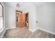Small bathroom with toilet and sink visible from hallway at 503 S Harrison St, Alexandria, IN 46001