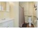 Clean bathroom with a shower/tub combination at 6023 Twyckenham Dr, Indianapolis, IN 46236