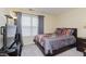 Bedroom with a double bed and TV at 6023 Twyckenham Dr, Indianapolis, IN 46236
