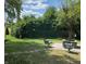 Backyard with firepit and patio seating area at 892 Millbrook Dr, Avon, IN 46123