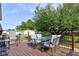 Deck with patio furniture and view of backyard at 1801 Witt Rd, Lebanon, IN 46052