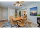 Dining room with a wood table, chairs, and a view into the kitchen at 1801 Witt Rd, Lebanon, IN 46052