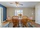 Bright dining room with wood table and chairs at 1801 Witt Rd, Lebanon, IN 46052
