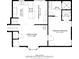 Main floor plan shows kitchen, dining room, and primary bedroom at 1801 Witt Rd, Lebanon, IN 46052