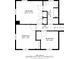 Upper floor plan includes two bedrooms and a full bathroom at 1801 Witt Rd, Lebanon, IN 46052