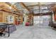 Spacious garage with storage shelves and overhead storage at 1801 Witt Rd, Lebanon, IN 46052