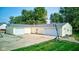 Detached two-car garage with extra storage space at 1801 Witt Rd, Lebanon, IN 46052