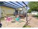 Pergola with patio furniture and view of deck at 1801 Witt Rd, Lebanon, IN 46052