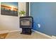 Cozy corner wood stove with tile flooring at 1801 Witt Rd, Lebanon, IN 46052