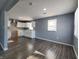 Open floor plan with modern kitchen and spacious living area at 2817 S Rybolt Ave, Indianapolis, IN 46241
