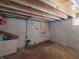Unfinished basement area with concrete floor and walls at 3156 Graceland Ave, Indianapolis, IN 46208