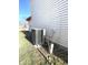 Exterior shot of central air conditioning unit at 621 Meadows Edge Ln, Indianapolis, IN 46217