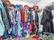 Full-size closet with shelving and hanging rods at 6232 Emerald Springs Dr, Indianapolis, IN 46221