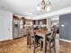 Kitchen with stainless steel appliances and a breakfast bar at 6232 Emerald Springs Dr, Indianapolis, IN 46221