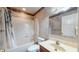 Bathroom featuring a tub and shower combination, a vanity, and a toilet at 7709 Santolina Dr, Indianapolis, IN 46237