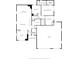 Floor plan featuring a functional layout including the kitchen, bedrooms, and bathrooms at 7709 Santolina Dr, Indianapolis, IN 46237