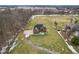 Expansive lot featuring a large two-story home with a long private driveway at 9263 Compton Farm Ln, Indianapolis, IN 46259