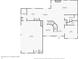 First floor layout illustrating kitchen, living room, office, entry, and garage at 9263 Compton Farm Ln, Indianapolis, IN 46259