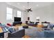 Open living room with multiple seating areas and game table at 141 S Meridian St # 605, Indianapolis, IN 46225