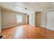 Spacious bedroom with wood flooring and a large closet at 1819 Southeastern Ave, Indianapolis, IN 46201