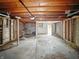 Exposed framing in an unfinished garage interior at 1819 Southeastern Ave, Indianapolis, IN 46201