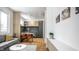 Open concept living room and kitchen with modern design elements at 220 N Beville Ave, Indianapolis, IN 46201