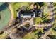 Estate home's aerial view showcasing its grand design and spacious grounds at 4601 N Legacy Dr, Muncie, IN 47304