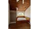 Bathroom with a white soaking tub near arched window and standing shower at 5682 N Michigan Rd, Fairland, IN 46126