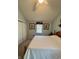 Bedroom featuring framed art and a comfortable bed and vaulted ceilings at 5682 N Michigan Rd, Fairland, IN 46126