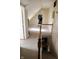 Spacious hallway on the upper level, leading to bedrooms with carpeted flooring at 5682 N Michigan Rd, Fairland, IN 46126