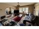 Comfortable living room with a large window, plush seating, and a cozy ambiance at 5682 N Michigan Rd, Fairland, IN 46126