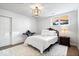 Bright and airy basement bedroom with modern decor at 10901 Brigantine Dr, Indianapolis, IN 46256