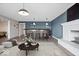 Finished basement featuring a bar, living area, and pool table at 10901 Brigantine Dr, Indianapolis, IN 46256