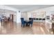 Spacious dining area, hardwood floors, and open kitchen at 10901 Brigantine Dr, Indianapolis, IN 46256