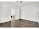 Well-lit bedroom with hardwood floors and closet at 1745 S Talbott St, Indianapolis, IN 46225