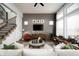 Spacious living area with a wall-mounted TV and lots of natural light at 20027 Old Dock Rd, Westfield, IN 46074