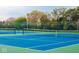 Two well-maintained tennis courts with blue surfaces at 20027 Old Dock Rd, Westfield, IN 46074