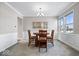 Bright dining room with a round table and four chairs at 2449 Lingerman Way, Avon, IN 46123